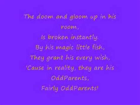fairly odd parents intro|fairly oddparents opening lyrics.